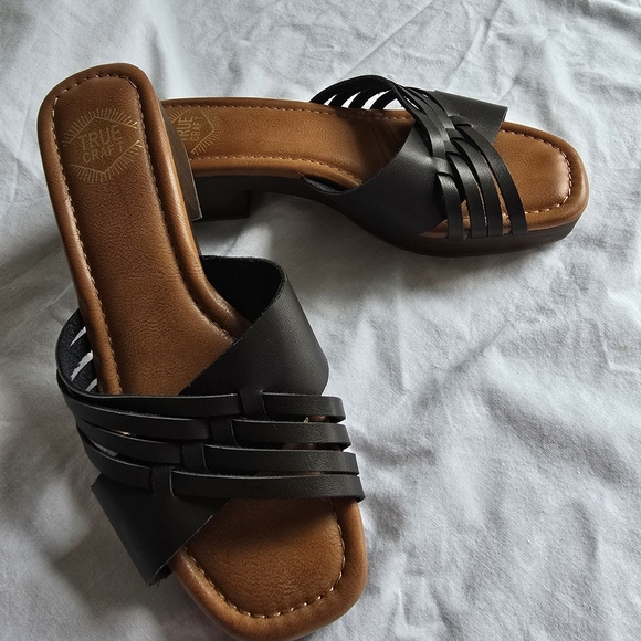 Klick Wood Slide Sandals True Craft Size 8 - Picture 1 of 9